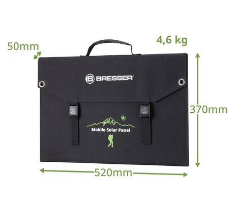 Prenosná solárna nabíjačka BRESSER 120 W s USB a DC výstupom, image-6