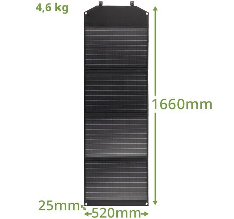 Prenosná solárna nabíjačka BRESSER 120 W s USB a DC výstupom, image-5