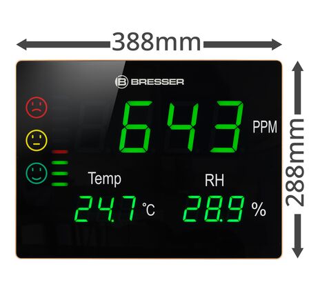 CO₂ merač BRESSER Smile XXL s LED displejom a semaforom, image-4