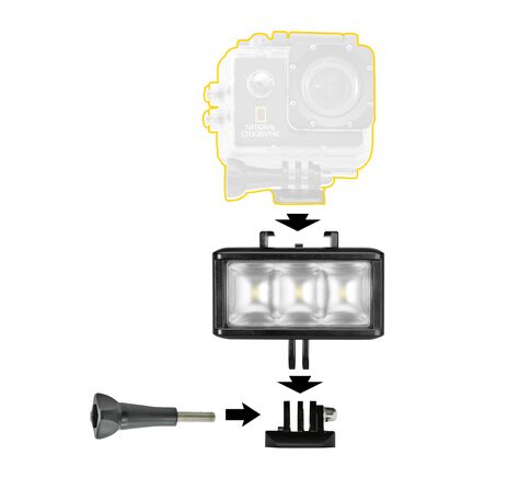 NATIONAL GEOGRAPHIC Action Cam LED - akčná kamera s príslušenstvom, image-3