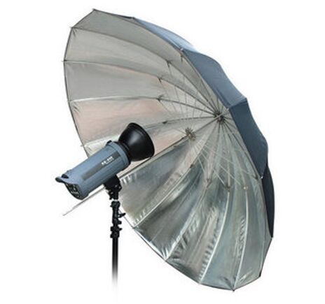 Reflexný dáždnik BRESSER SM-09 jumbo strieborný/čierny 162 cm, image-2