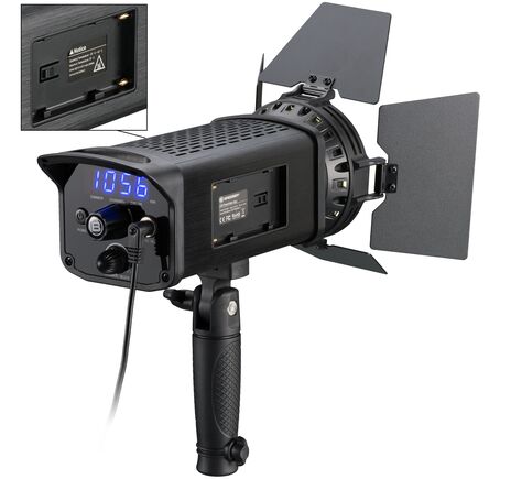 LED Fresnel lampa BRESSER SP-60 60W s diaľkovým ovládaním, image-5