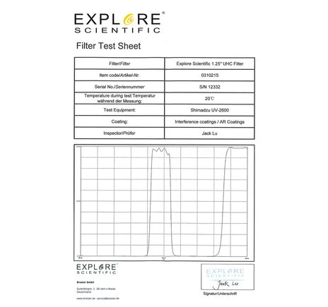 Hmlovinový filter EXPLORE SCIENTIFIC 1,25" UHC, image-3