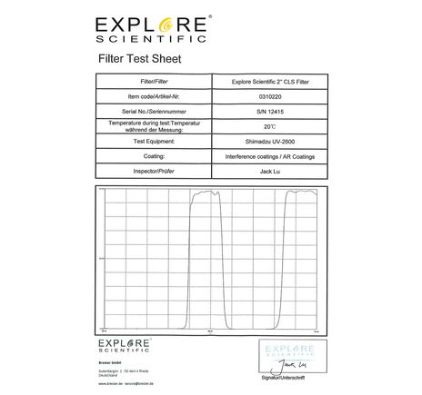 Hmlovinový filter EXPLORE SCIENTIFIC 2" CLS, image-3