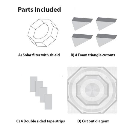 Slnečný filter EXPLORE SCIENTIFIC Sun Catcher pre Newton 150–160 mm, image-5