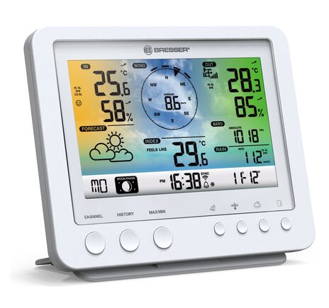 WLAN farebná meteostanica BRESSER s 5-v-1 profi senzorom – biela, image-4