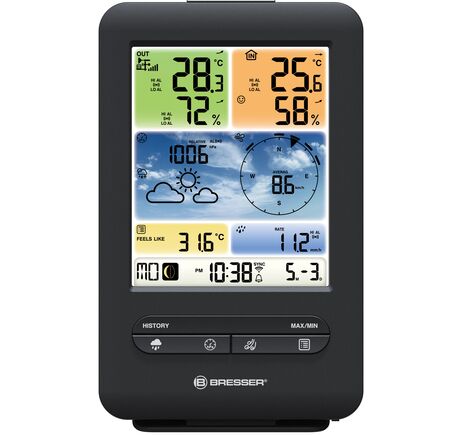 WLAN farebná meteostanica BRESSER s 5-v-1 profi senzorom V, image-3