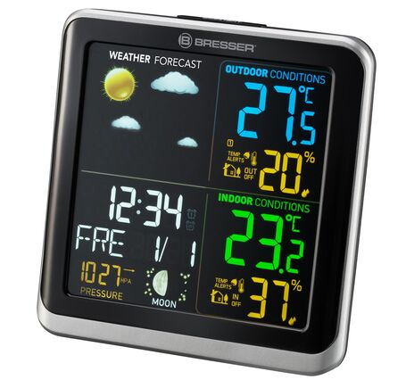 Meteostanica BRESSER ClimaTemp TB s LCD farebným displejom, image-2
