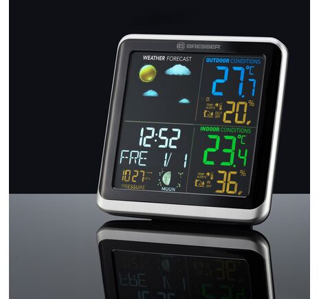 Meteostanica BRESSER ClimaTemp TB s LCD farebným displejom, image-3