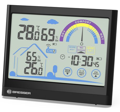 Termo-hygrometer BRESSER VentAir s dotykovým displejom, image-4