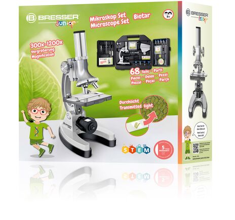 Mikroskop Bresser Junior Biotar DLX 300x-1200x v prenosnom kufríku, image-11