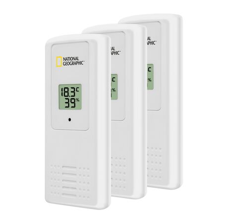 Digitálny termo-hygrometer NATIONAL GEOGRAPHIC pre 4 zóny – čierny, image-5