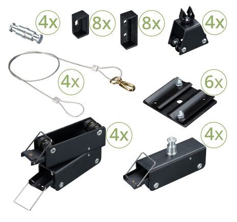 Stropný systém BRESSER CR-1 3 × 3 m s pantografmi, image-6