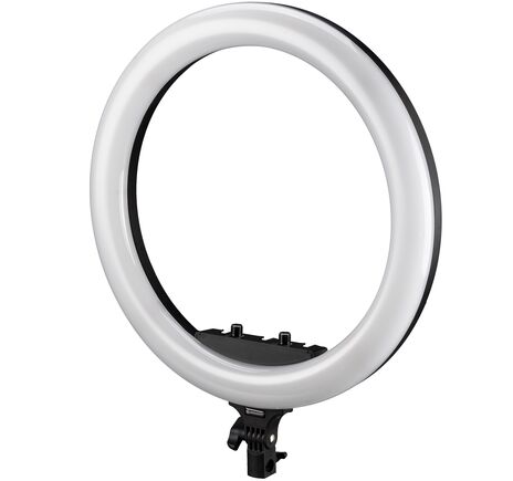 LED kruhové svetlo BRESSER STR-48B 48W s držiakom na kameru a smartfón, image-5