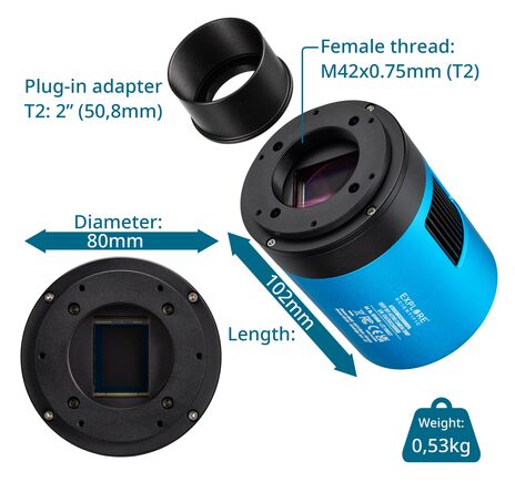 Astrofotografická kamera EXPLORE SCIENTIFIC Deep Sky 26 MP, image-4