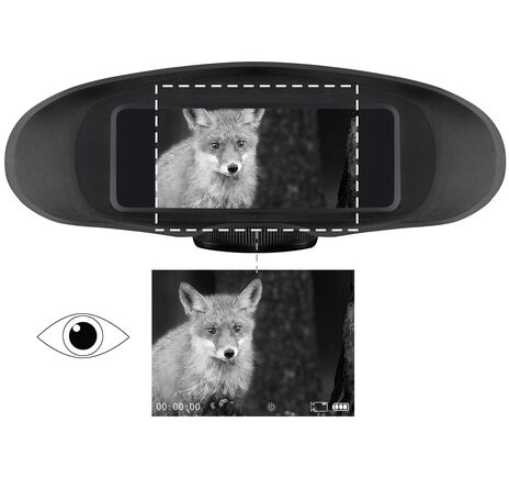 Digitálne binokulárne nočné videnie BRESSER 3,5× – monochromatické záznamy, image-4