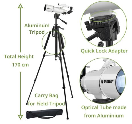 BRESSER Classic 70/350 - achromatický refraktor, image-9