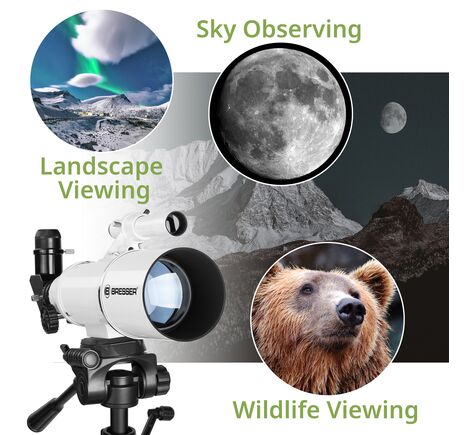 BRESSER Classic 70/350 - achromatický refraktor, image-2