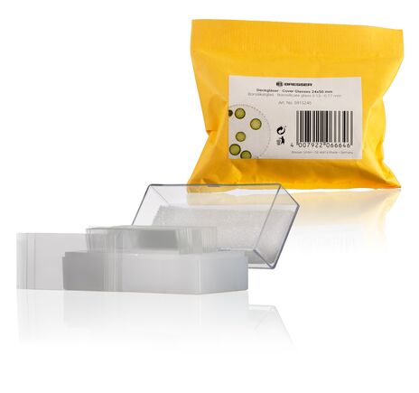 Krycie sklíčka BRESSER 24×50 mm z borosilikátového skla – 100 ks, image-7