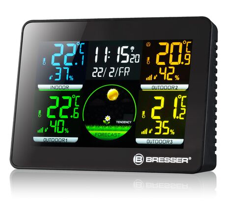 Termo-hygrometer BRESSER Quadro NLX s 3 vonkajšími senzormi, image-3