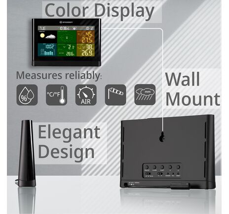 Meteostanica BRESSER 5-v-1 Comfort s farebným displejom, image-8