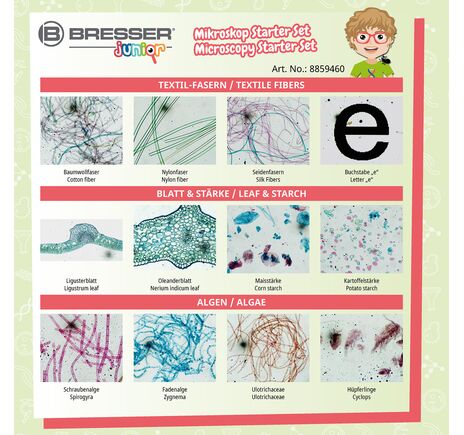 Mikroskopická štartovacia sada BRESSER JUNIOR – 24 preparátov, image-4
