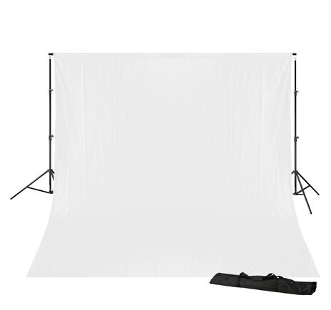 Pozadie BRESSER BR-D23 + látka 3 × 4 m – biele