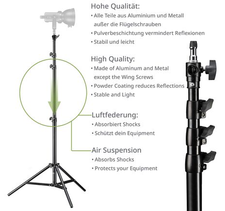 Kompaktný lampový statív BRESSER BR-TP240 PRO-1 – 240 cm, image-4
