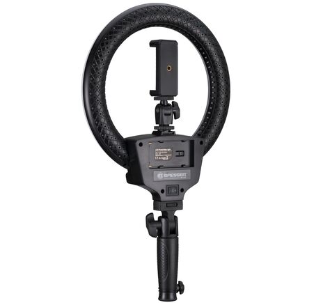 Bi-Color LED kruhové svetlo BRESSER BR-22B s rukoväťou a závitom, image-3