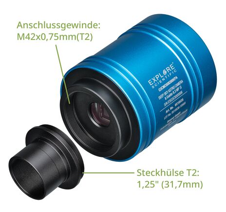 Astrokamera EXPLORE SCIENTIFIC 4K Deep Sky 8,3 MP II, image-3