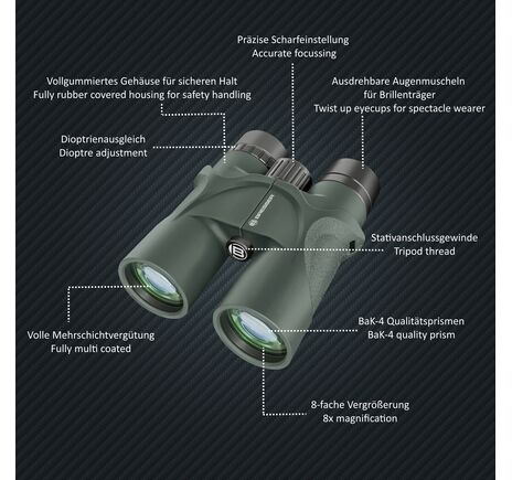 Ďalekohľad BRESSER Condor 8x42, image-4