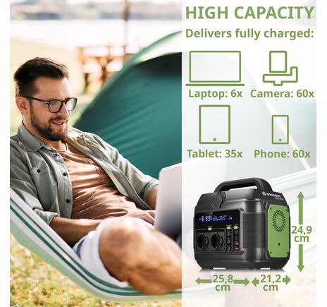 Prenosná elektráreň BRESSER – 600 W, image-2