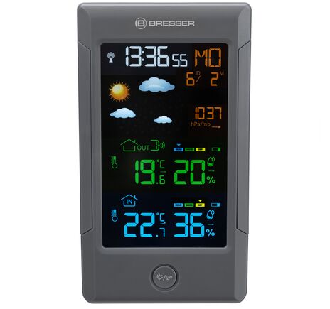 Farebná meteostanica BRESSER ClimateTemp NBF s DCF signálom, image-2