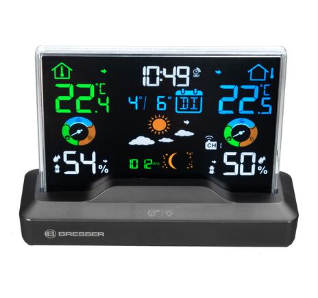 Farebná meteostanica BRESSER s rámčekom, image-4