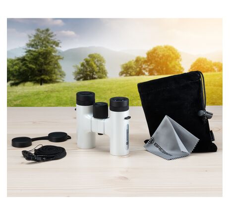 Kompaktný ďalekohľad BRESSER Spirit 6x24 biely, image-7