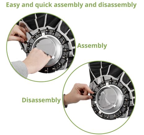 Parabolický Deep Octa 60 cm softbox Bresser Quick, image-6
