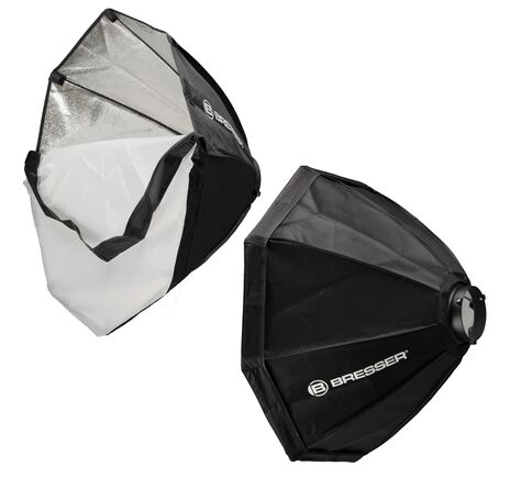 COB LED svetlo BRESSER BR-135RGB Duo Kit so softboxom, image-4