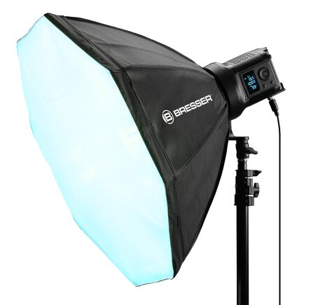 COB LED svetlo BRESSER BR-135RGB Duo Kit so softboxom, image-7