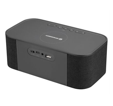 Bluetooth stereo reproduktor BRESSER s budíkom a nabíjaním, image-6