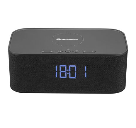 Bluetooth stereo reproduktor BRESSER s budíkom a nabíjaním, image-5