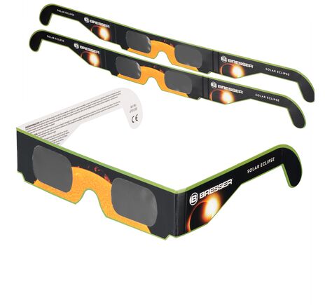 Okuliare na zatmenie Slnka BRESSER – balenie 3 ks