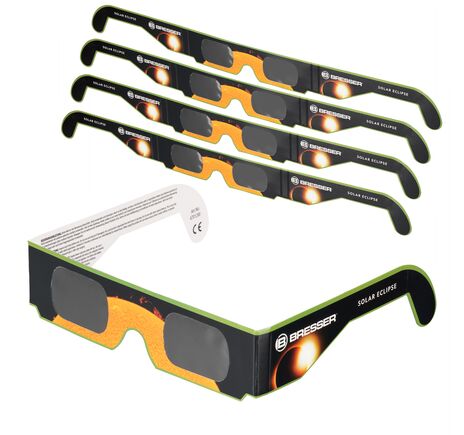 Okuliare na zatmenie Slnka BRESSER – balenie 5 ks
