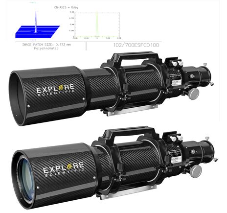 EXPLORE SCIENTIFIC ED102 CF-APO iEXOS-100 PMC-Eight - apochromatický refraktor, image-3
