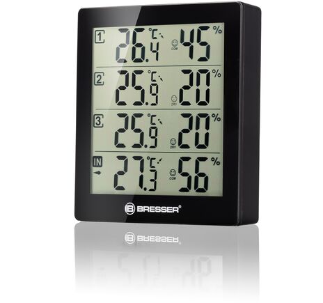 Termo-hygrometer BRESSER Quadro – 4 nezávislé merania, image-3