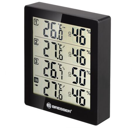 Termo-hygrometer BRESSER Quadro – 4 nezávislé merania, image-4