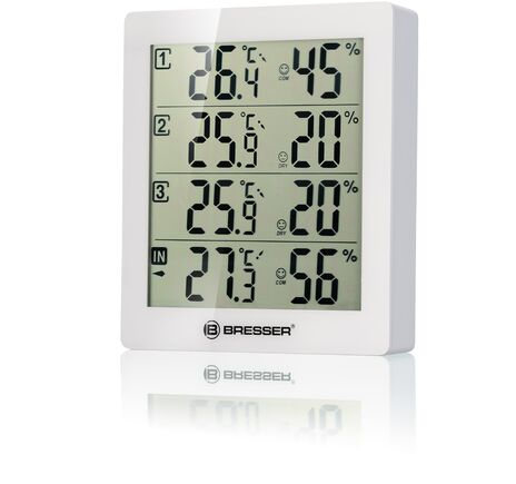 Termo-hygrometer BRESSER Quadro – 4 nezávislé merania, image-2