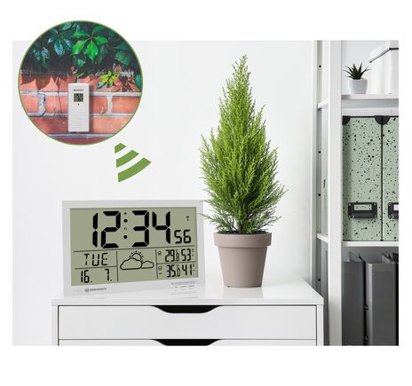 Nástenné hodiny BRESSER MyTime Jumbo LCD – s počasím, image-2