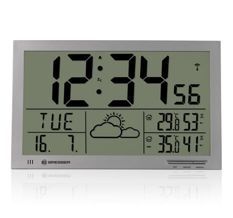 Nástenné hodiny BRESSER MyTime Jumbo LCD – s počasím, image-4
