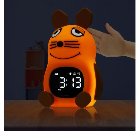 Nemôžete sa nabažiť roztomilých postavičiek z filmu "Sendung mit der Maus"? Potom si zamilujete svetelný budík TheMouse pre deti. Usmievavá myšk, image-2