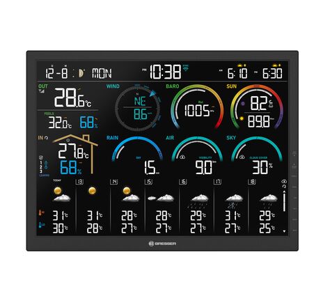 Meteostanica BRESSER 4CAST 18,5" WLAN – 8-v-1 senzor, image-2